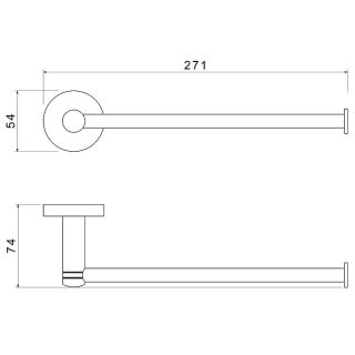 Полотенцедержатель Timo Saona 13051/16 белый матовый
